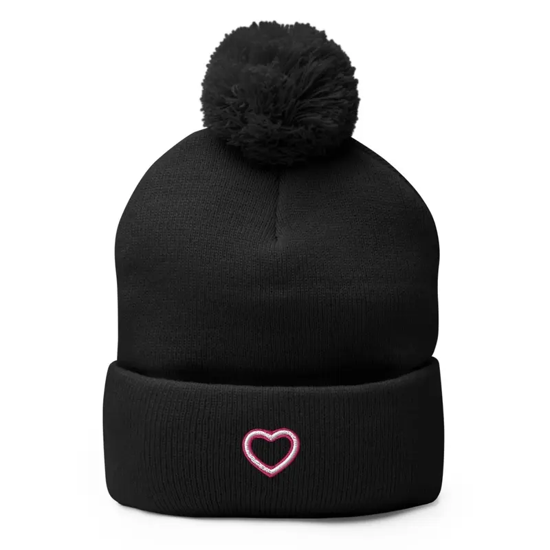 Heart pompom 